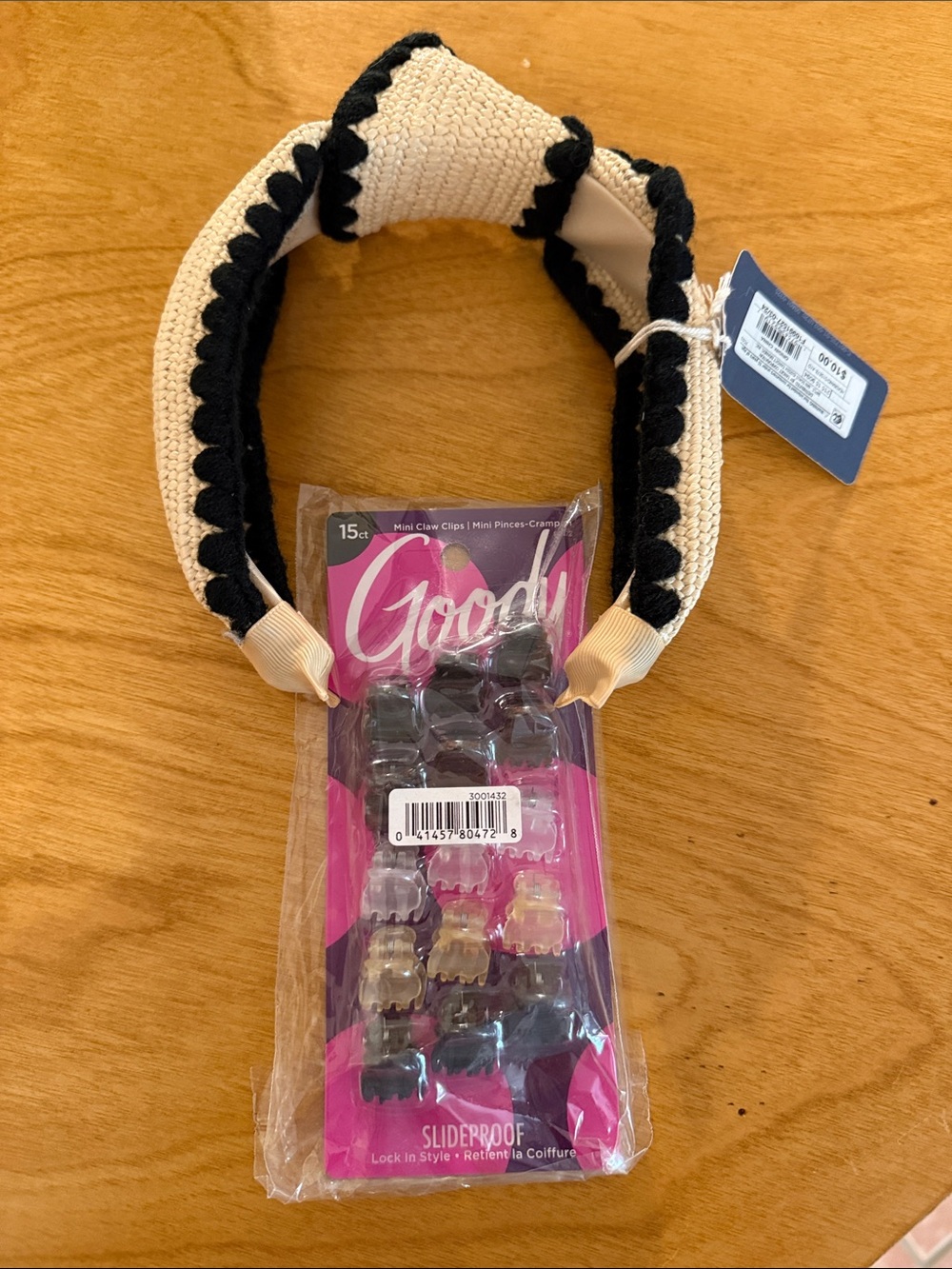 Goody Classic Hair Claw Clip & Universal Thread Headband